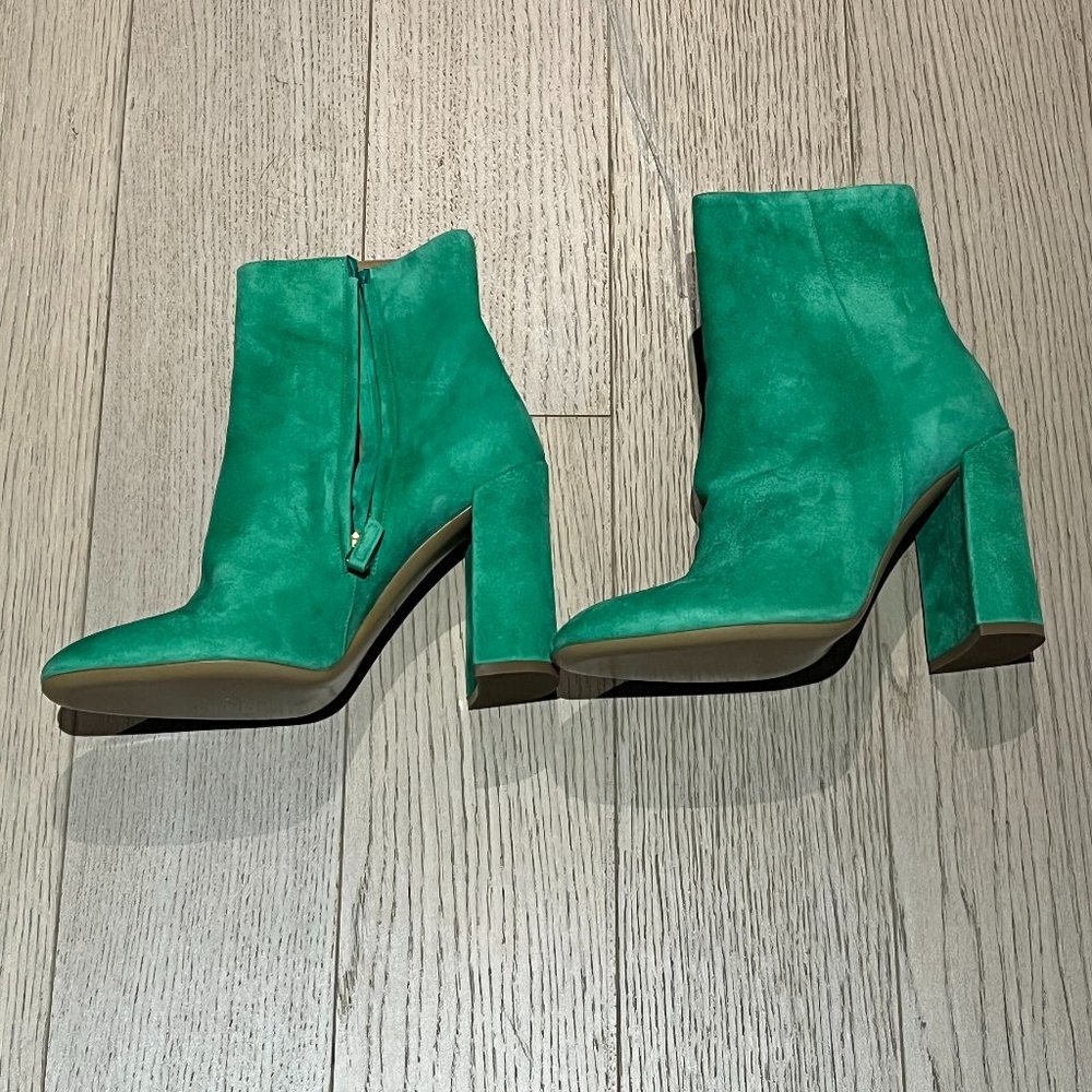Mansur Gavriel Green Suede Boots Size 9 Womens